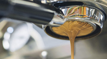 espresso coming out of machine