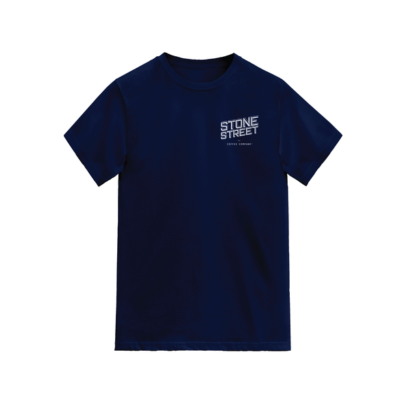 Stone Street Coffee Blue Tee