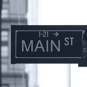 Main Street Sign in a City